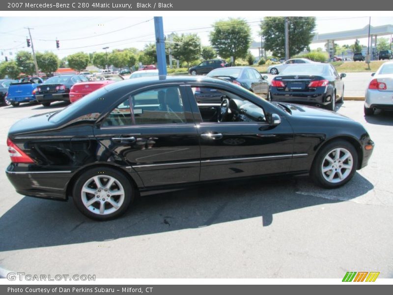 Black / Black 2007 Mercedes-Benz C 280 4Matic Luxury