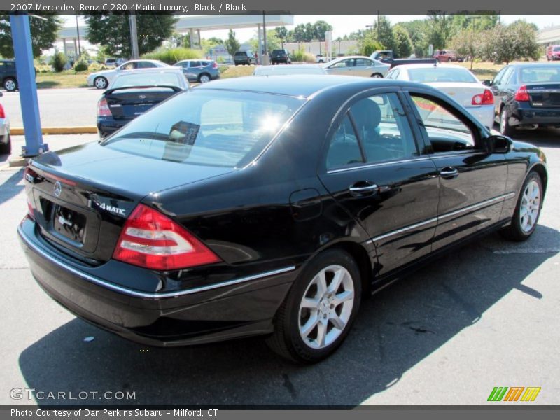 Black / Black 2007 Mercedes-Benz C 280 4Matic Luxury