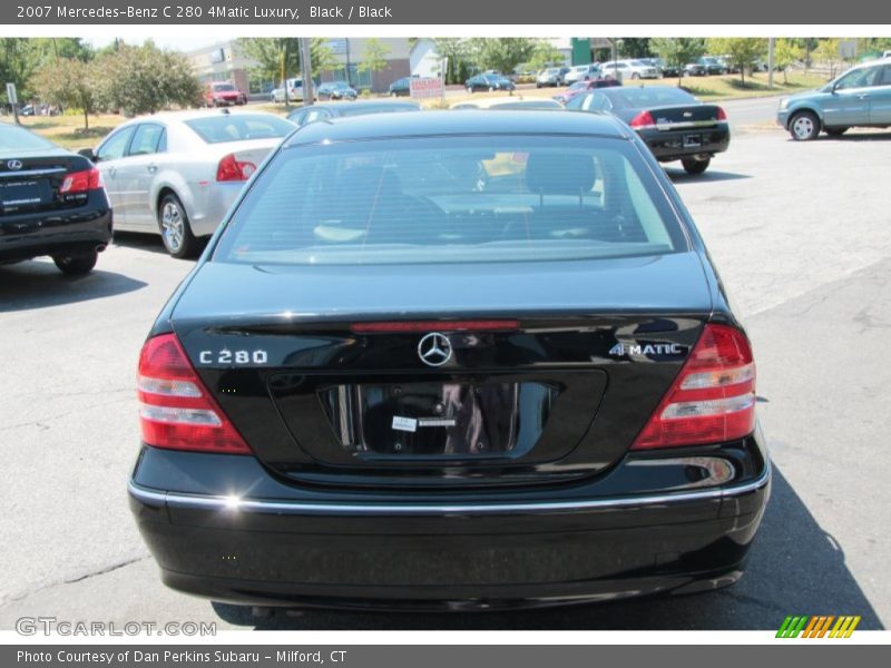 Black / Black 2007 Mercedes-Benz C 280 4Matic Luxury