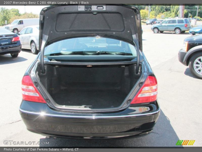 Black / Black 2007 Mercedes-Benz C 280 4Matic Luxury