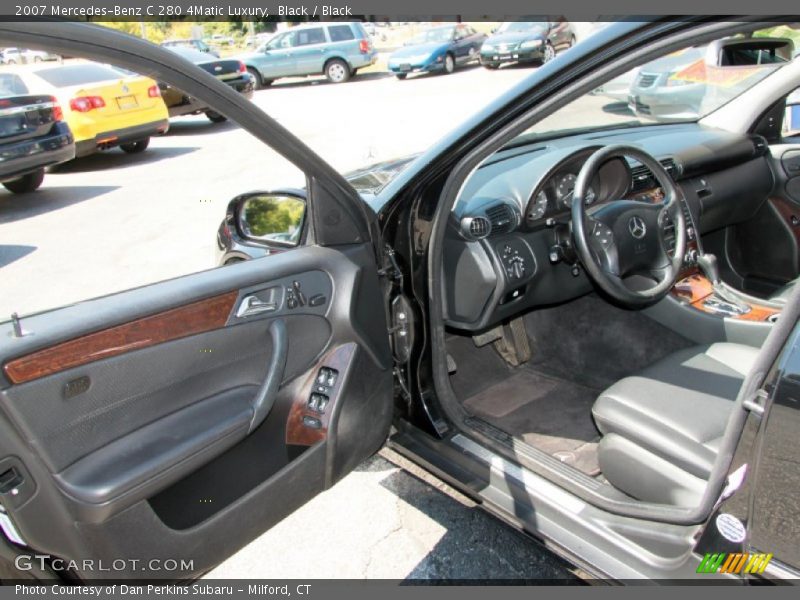 Black / Black 2007 Mercedes-Benz C 280 4Matic Luxury