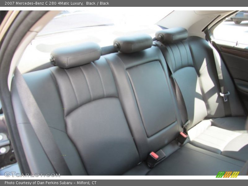 Black / Black 2007 Mercedes-Benz C 280 4Matic Luxury