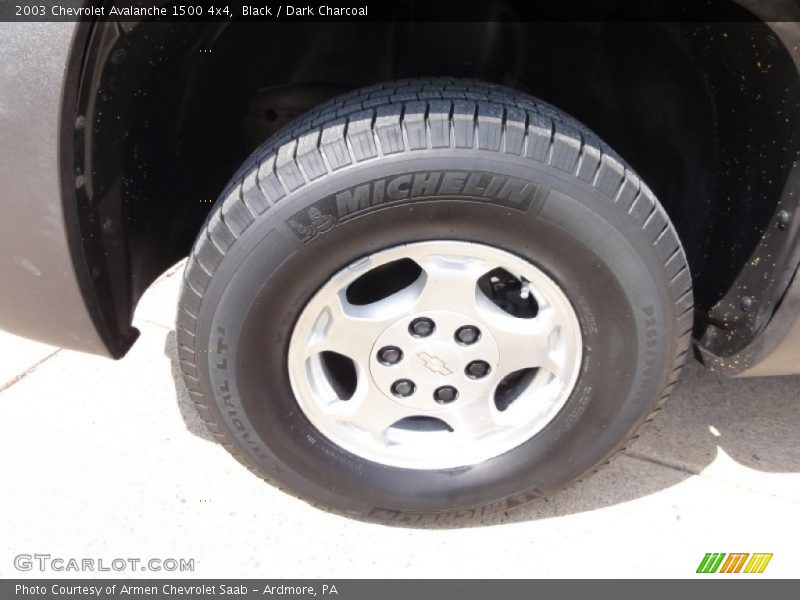 Black / Dark Charcoal 2003 Chevrolet Avalanche 1500 4x4
