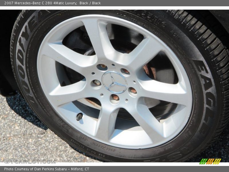 Black / Black 2007 Mercedes-Benz C 280 4Matic Luxury