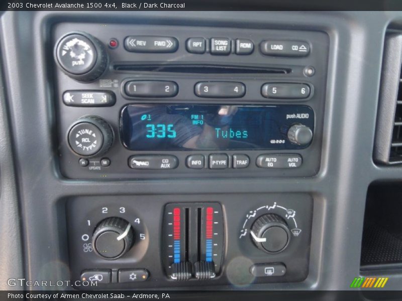 Black / Dark Charcoal 2003 Chevrolet Avalanche 1500 4x4