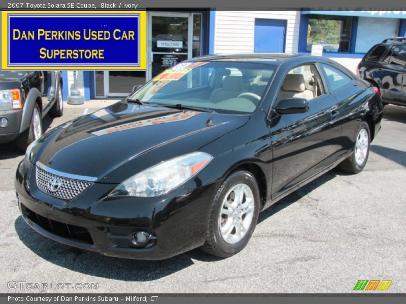 Black / Ivory 2007 Toyota Solara SE Coupe