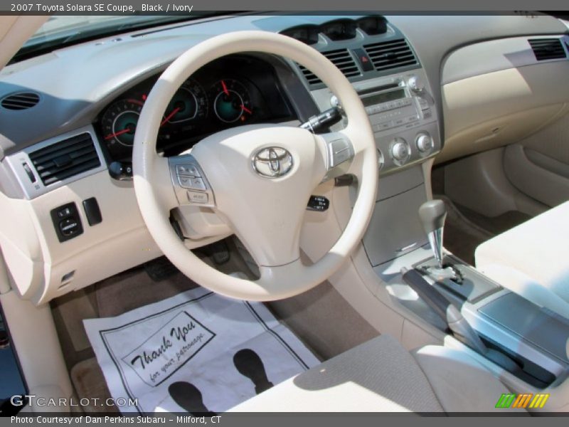 Black / Ivory 2007 Toyota Solara SE Coupe