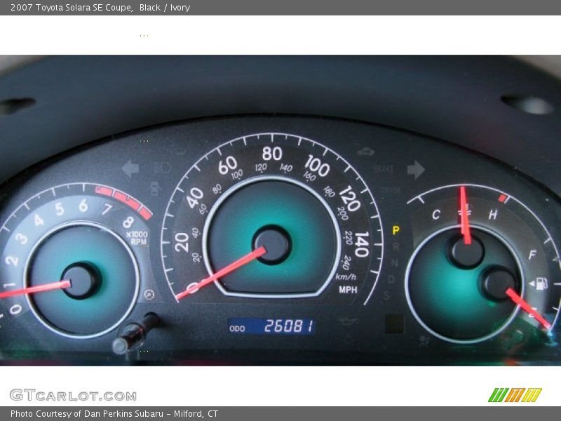 Black / Ivory 2007 Toyota Solara SE Coupe