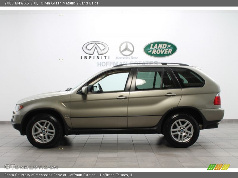 Olivin Green Metallic / Sand Beige 2005 BMW X5 3.0i