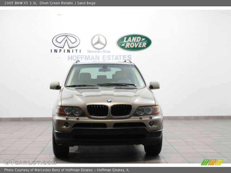 Olivin Green Metallic / Sand Beige 2005 BMW X5 3.0i