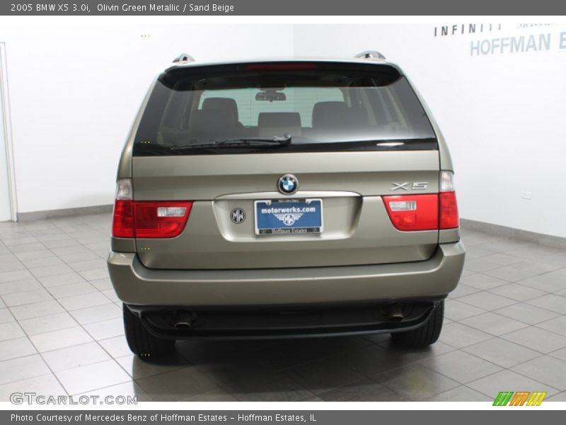 Olivin Green Metallic / Sand Beige 2005 BMW X5 3.0i