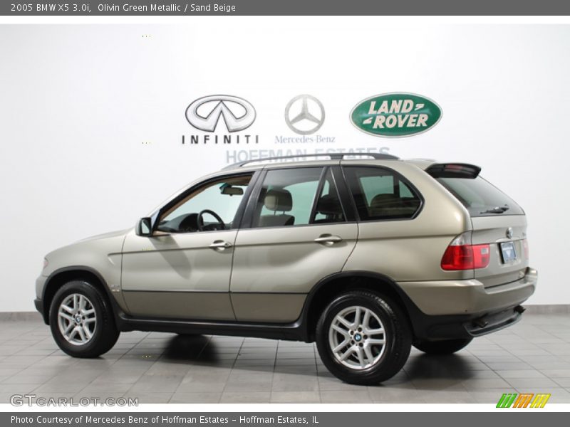 Olivin Green Metallic / Sand Beige 2005 BMW X5 3.0i