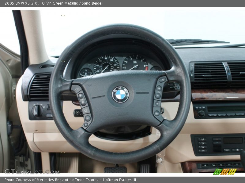 Olivin Green Metallic / Sand Beige 2005 BMW X5 3.0i