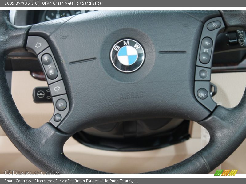 Olivin Green Metallic / Sand Beige 2005 BMW X5 3.0i