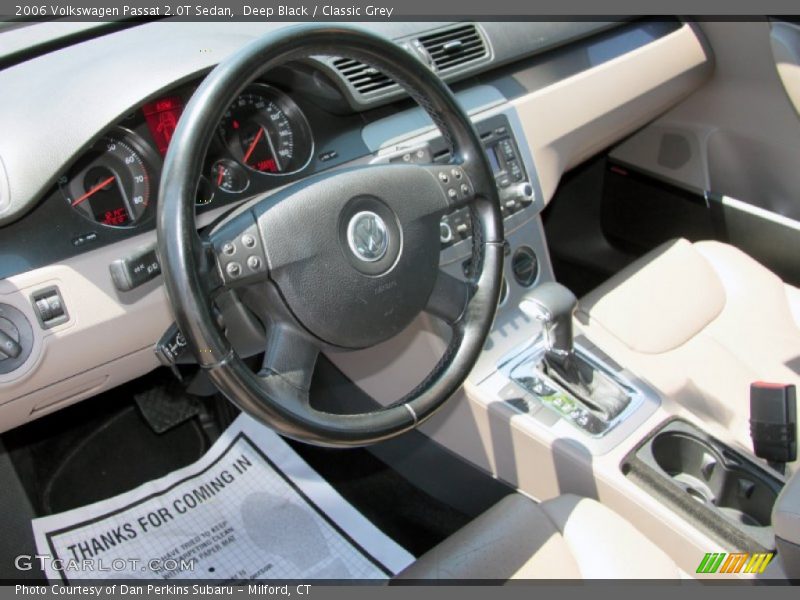 Deep Black / Classic Grey 2006 Volkswagen Passat 2.0T Sedan