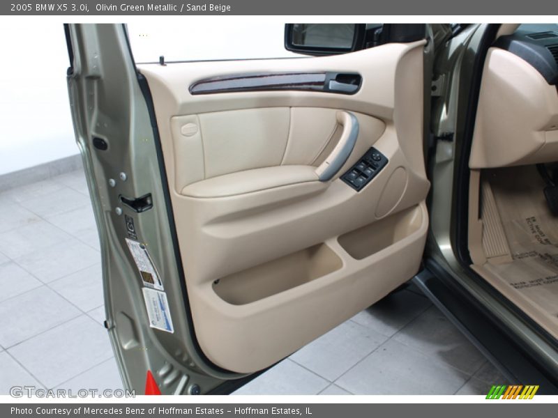 Olivin Green Metallic / Sand Beige 2005 BMW X5 3.0i