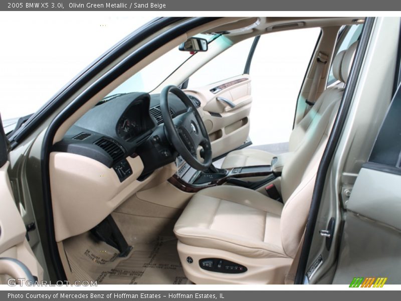 Olivin Green Metallic / Sand Beige 2005 BMW X5 3.0i