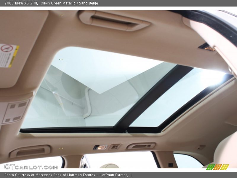 Olivin Green Metallic / Sand Beige 2005 BMW X5 3.0i