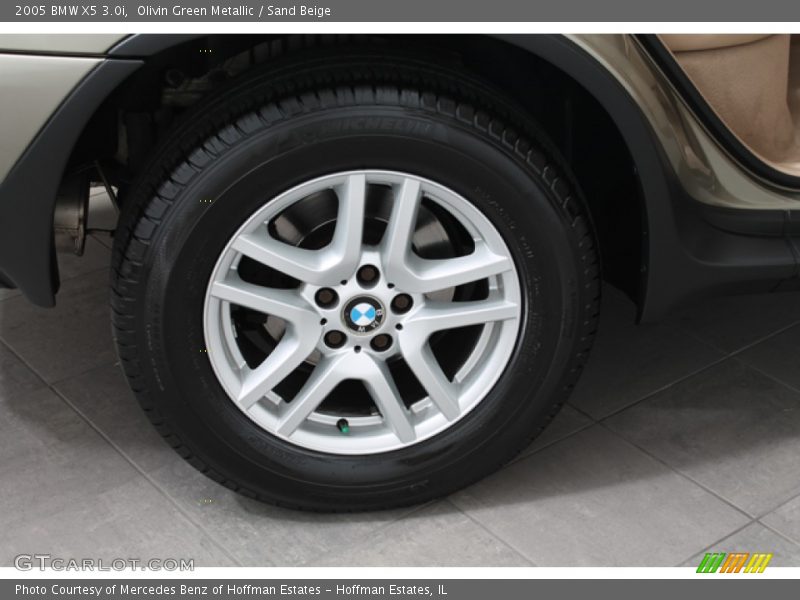 Olivin Green Metallic / Sand Beige 2005 BMW X5 3.0i