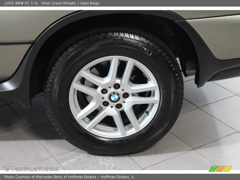 Olivin Green Metallic / Sand Beige 2005 BMW X5 3.0i