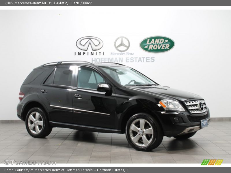 Black / Black 2009 Mercedes-Benz ML 350 4Matic