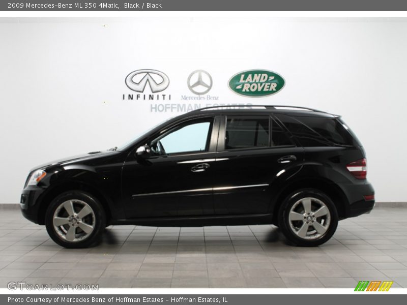 Black / Black 2009 Mercedes-Benz ML 350 4Matic