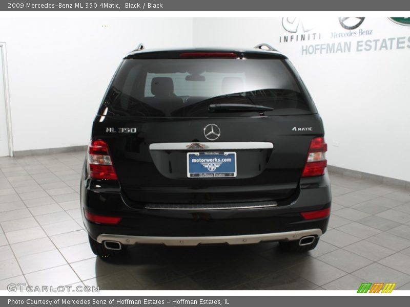 Black / Black 2009 Mercedes-Benz ML 350 4Matic