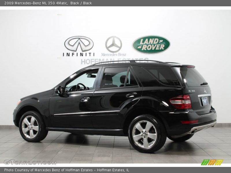 Black / Black 2009 Mercedes-Benz ML 350 4Matic