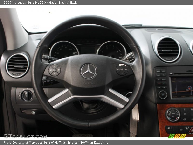 Black / Black 2009 Mercedes-Benz ML 350 4Matic