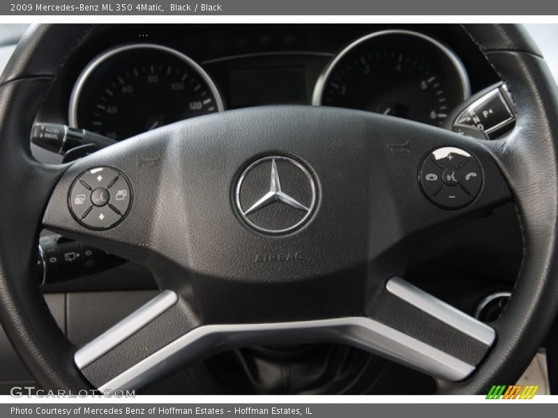 Black / Black 2009 Mercedes-Benz ML 350 4Matic