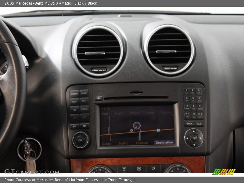 Black / Black 2009 Mercedes-Benz ML 350 4Matic