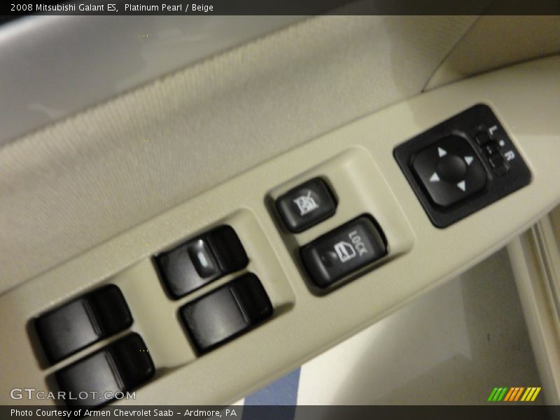 Platinum Pearl / Beige 2008 Mitsubishi Galant ES