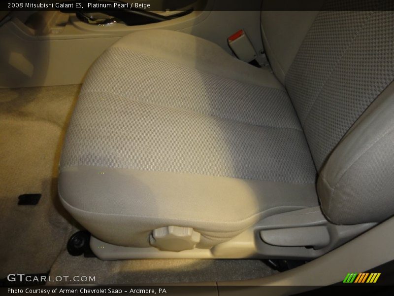 Platinum Pearl / Beige 2008 Mitsubishi Galant ES