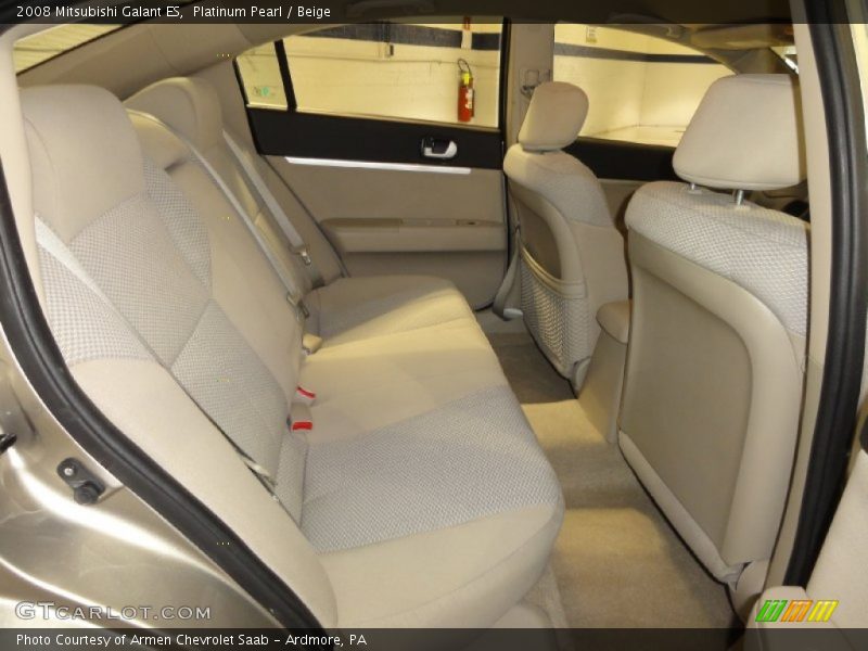 Platinum Pearl / Beige 2008 Mitsubishi Galant ES