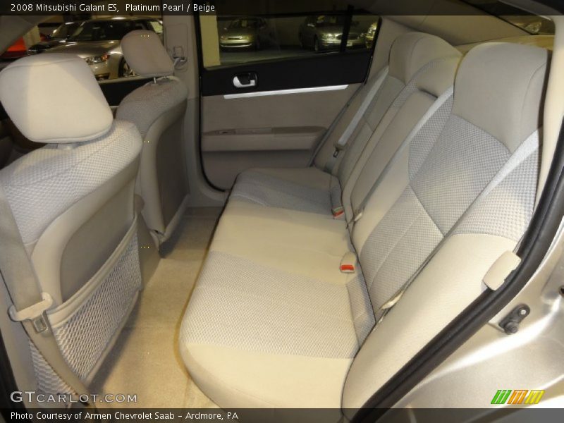 Platinum Pearl / Beige 2008 Mitsubishi Galant ES
