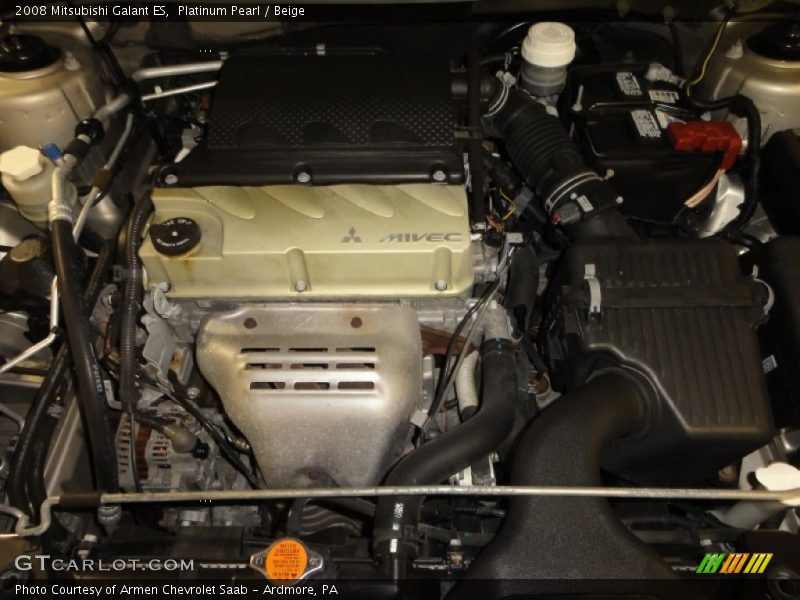 Platinum Pearl / Beige 2008 Mitsubishi Galant ES