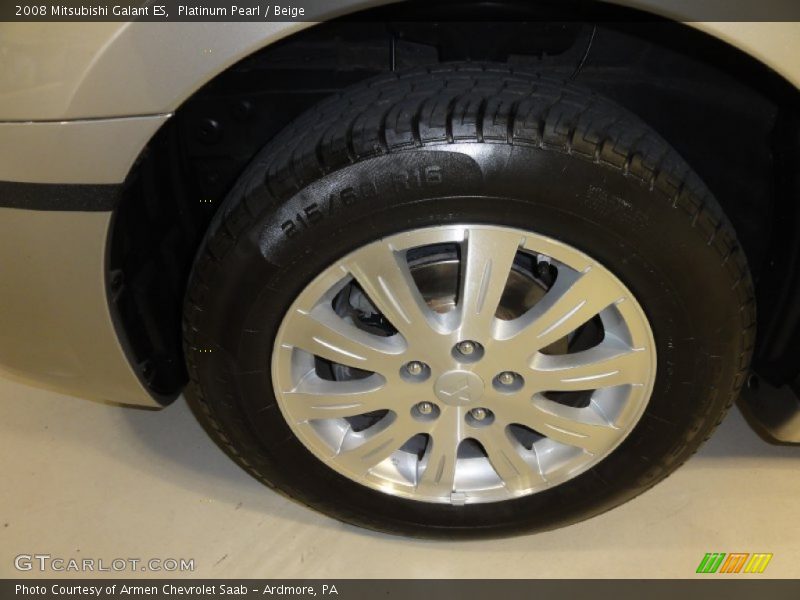 Platinum Pearl / Beige 2008 Mitsubishi Galant ES