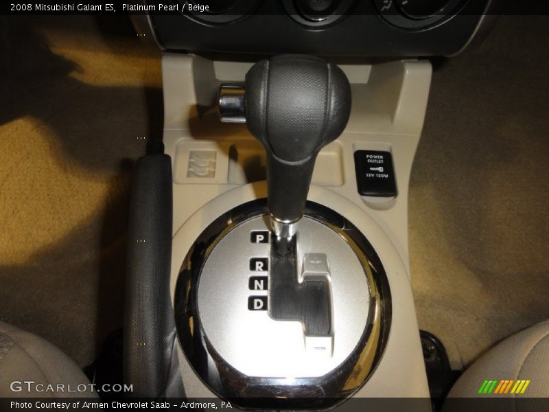 Platinum Pearl / Beige 2008 Mitsubishi Galant ES