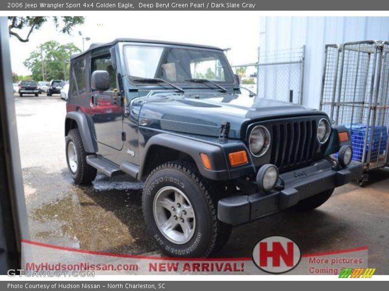 Deep Beryl Green Pearl / Dark Slate Gray 2006 Jeep Wrangler Sport 4x4 Golden Eagle