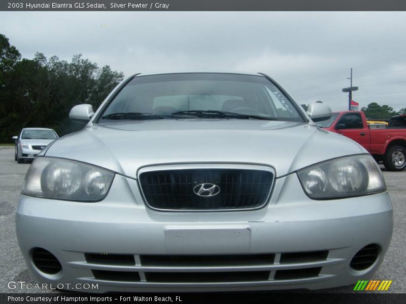 Silver Pewter / Gray 2003 Hyundai Elantra GLS Sedan