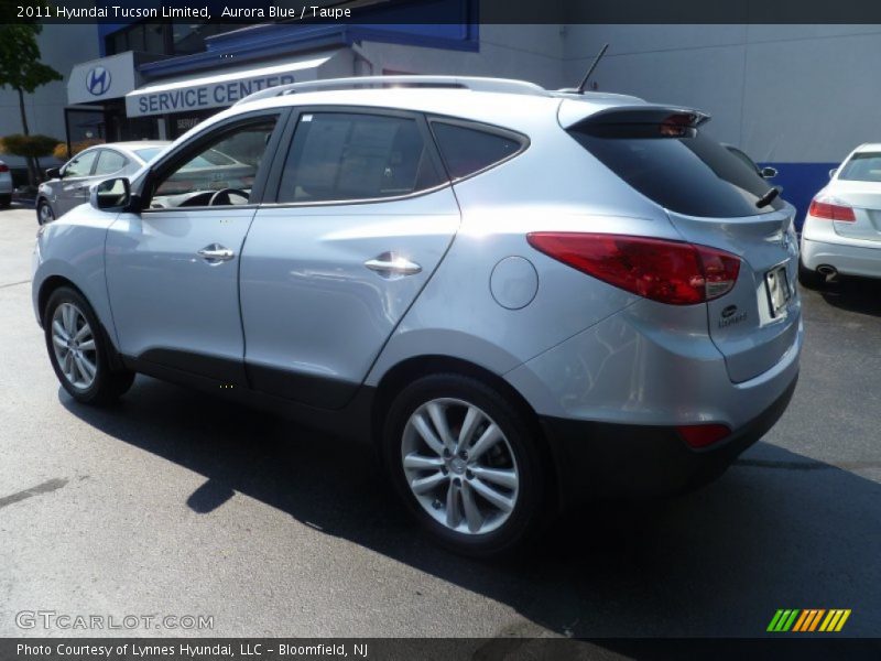 Aurora Blue / Taupe 2011 Hyundai Tucson Limited