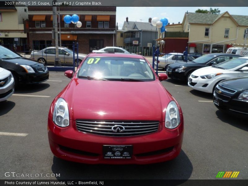 Laser Red / Graphite Black 2007 Infiniti G 35 Coupe