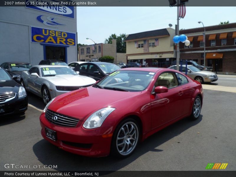 Laser Red / Graphite Black 2007 Infiniti G 35 Coupe