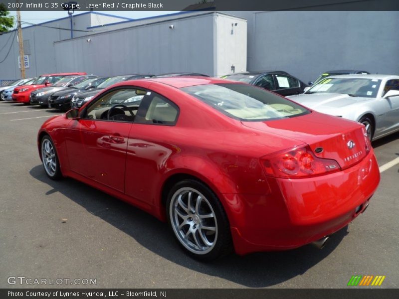 Laser Red / Graphite Black 2007 Infiniti G 35 Coupe