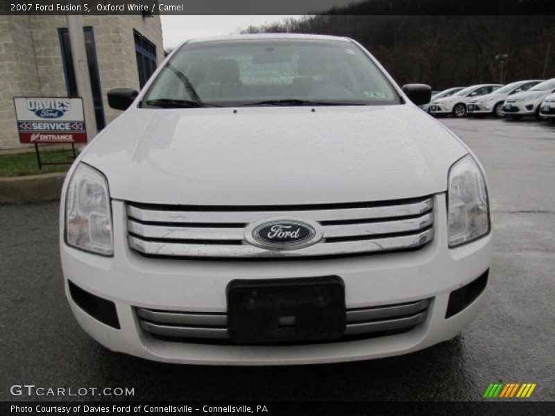 Oxford White / Camel 2007 Ford Fusion S