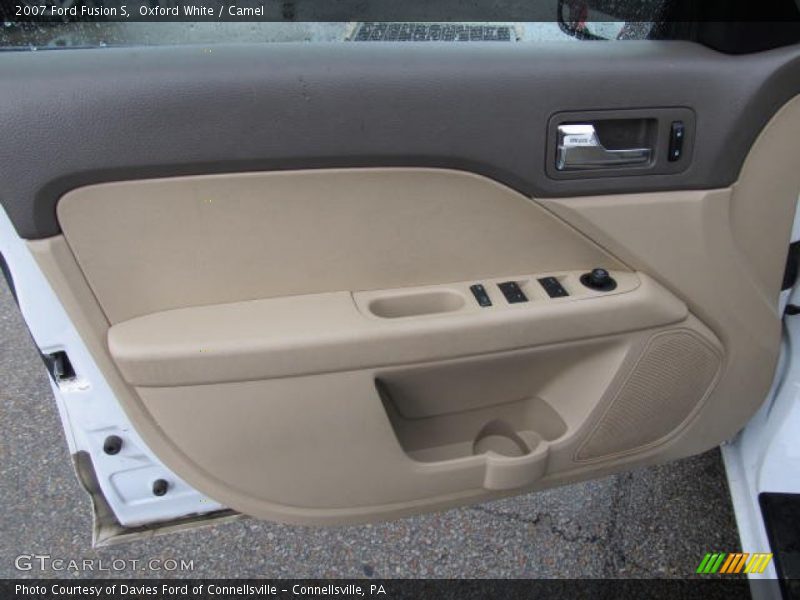 Oxford White / Camel 2007 Ford Fusion S