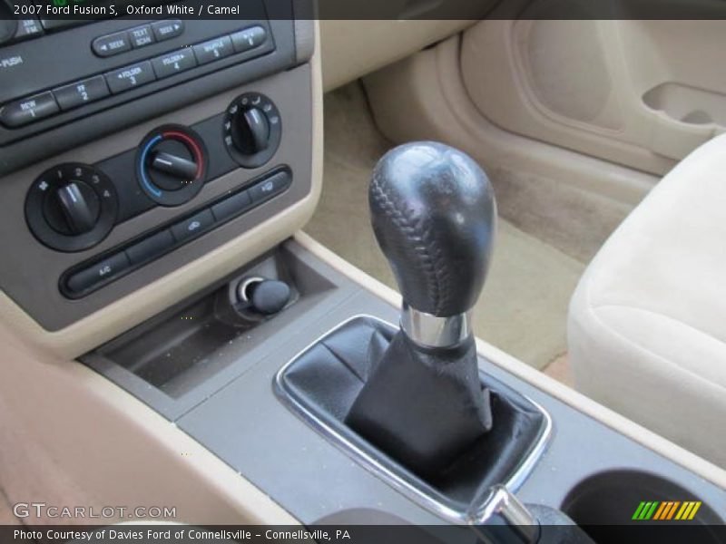 Oxford White / Camel 2007 Ford Fusion S