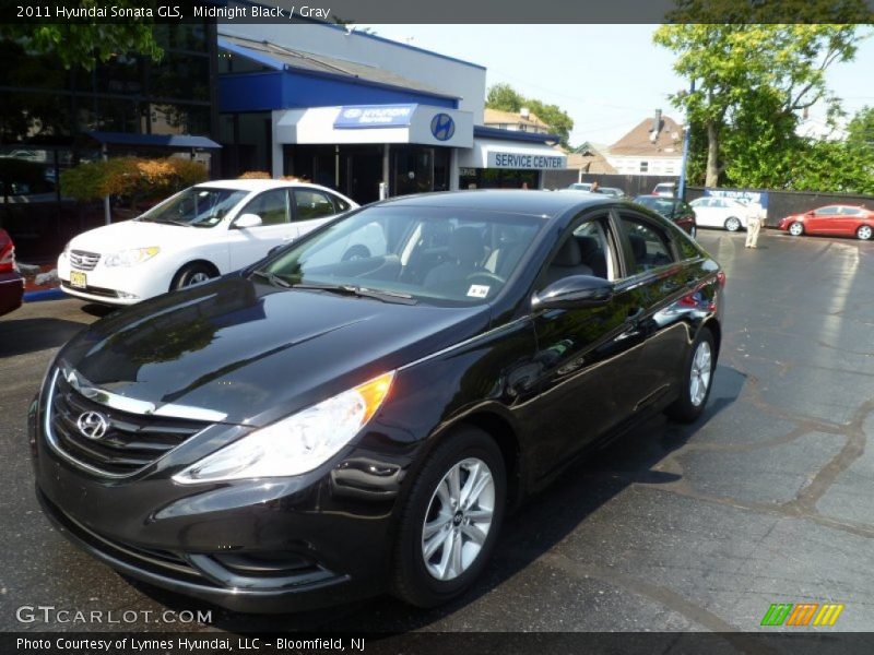 Midnight Black / Gray 2011 Hyundai Sonata GLS