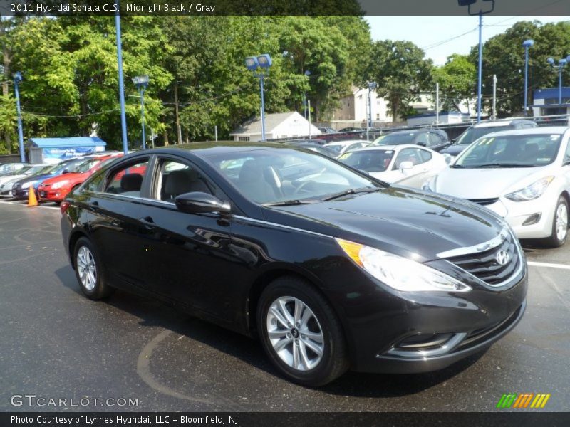 Midnight Black / Gray 2011 Hyundai Sonata GLS