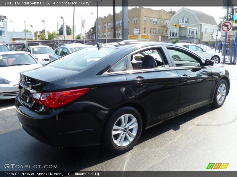Midnight Black / Gray 2011 Hyundai Sonata GLS